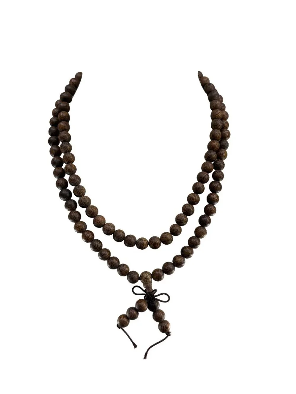 Dark Agarwood Mala Prayer Beads 8mm 108 Beads Meditation Necklace Bracelet 30.8g
